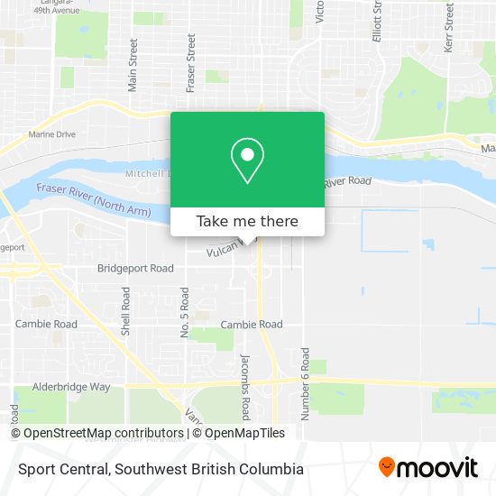 Sport Central map