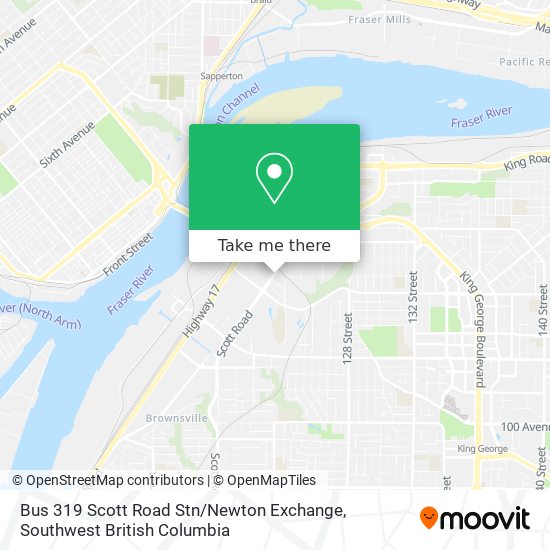 Bus 319 Scott Road Stn / Newton Exchange map