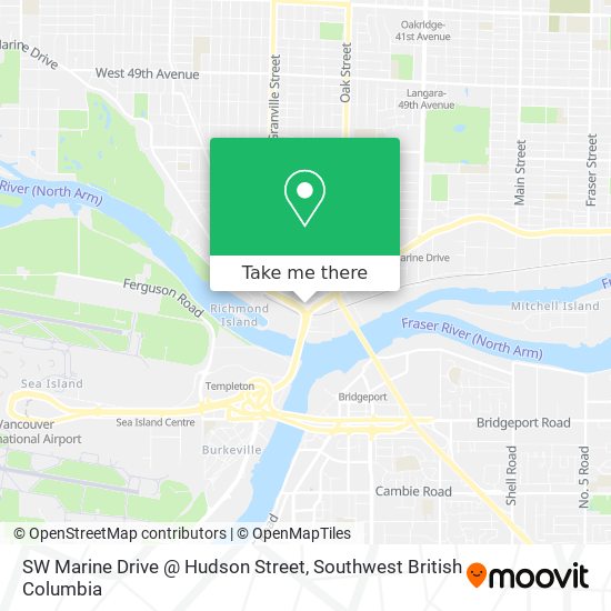 SW Marine Drive @ Hudson Street map