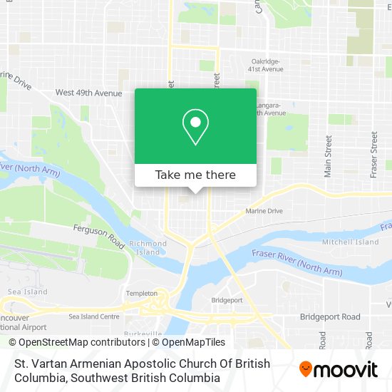 St. Vartan Armenian Apostolic Church Of British Columbia map