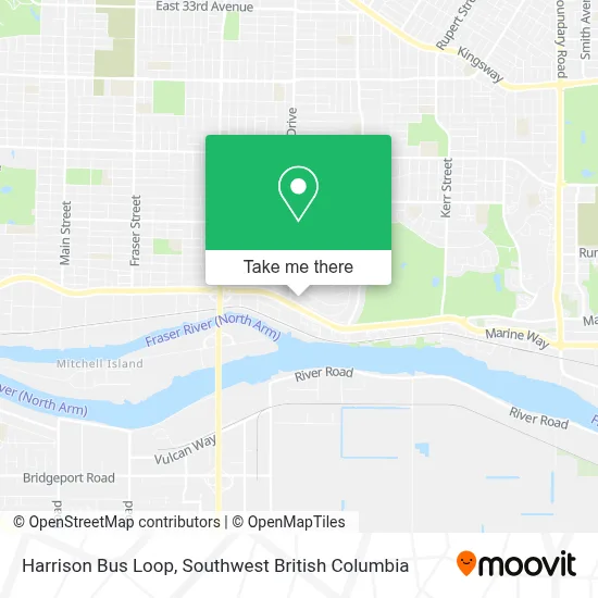 Harrison Bus Loop map