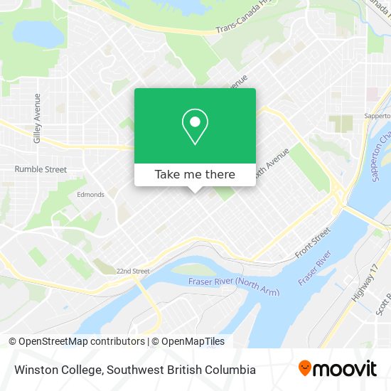 Winston College map