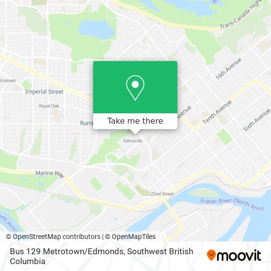 Bus 129 Metrotown/Edmonds plan