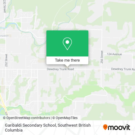 Garibaldi Secondary School map
