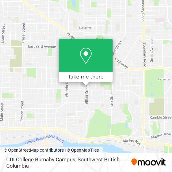 CDI College Burnaby Campus map