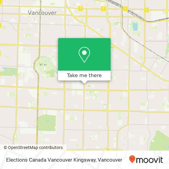 Elections Canada Vancouver Kingsway map