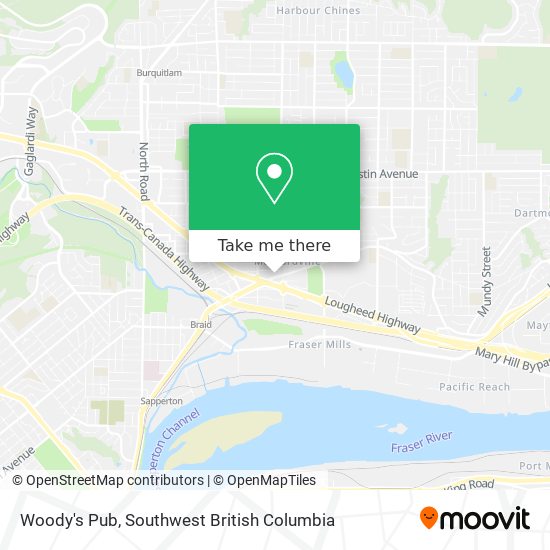 Woody's Pub map