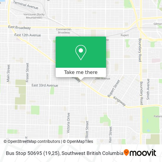 Bus Stop 50695 (19,25) plan