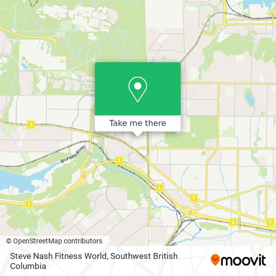 Steve Nash Fitness World map