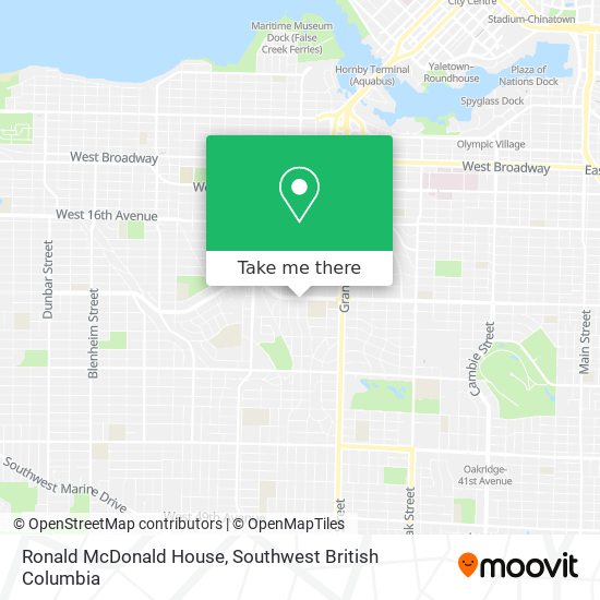 Ronald McDonald House map