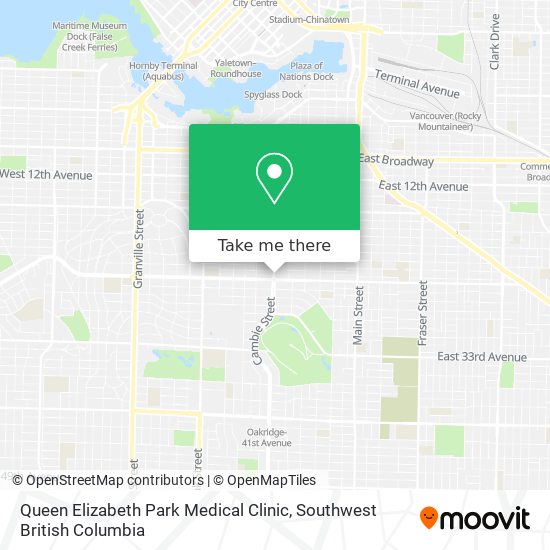 Queen Elizabeth Park Medical Clinic map