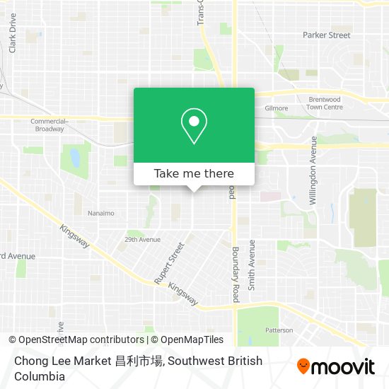 Chong Lee Market 昌利市場 map