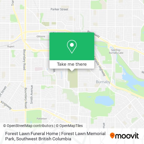 Forest Lawn Funeral Home | Forest Lawn Memorial Park map