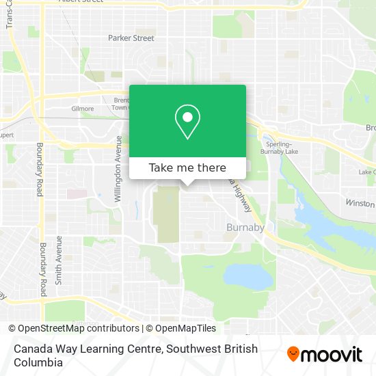 Canada Way Learning Centre map