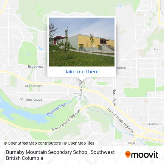 Burnaby Mountain Secondary School map