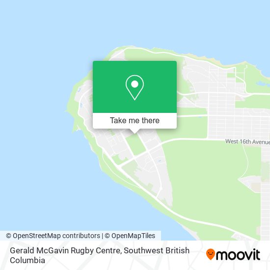 Gerald McGavin Rugby Centre map