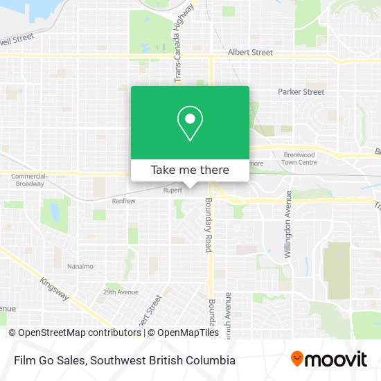 Film Go Sales map