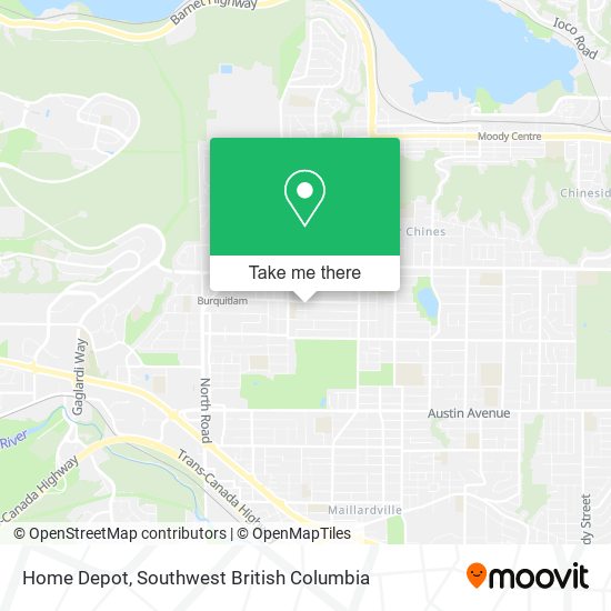 Home Depot map