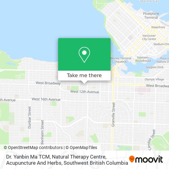 Dr. Yanbin Ma TCM, Natural Therapy Centre, Acupuncture And Herbs map