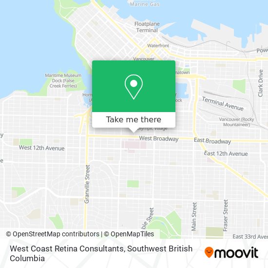 West Coast Retina Consultants map