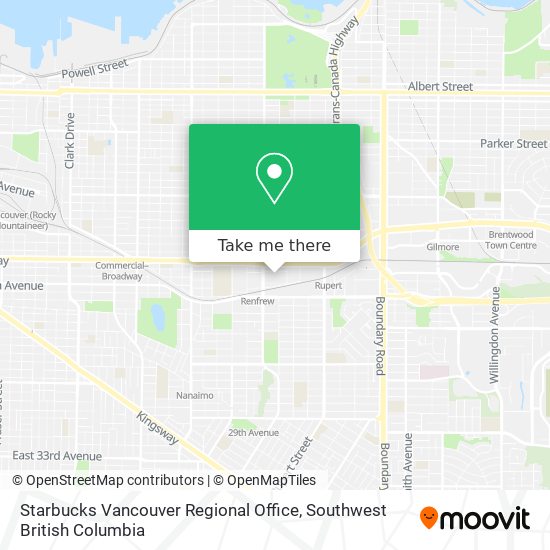 Starbucks Vancouver Regional Office plan