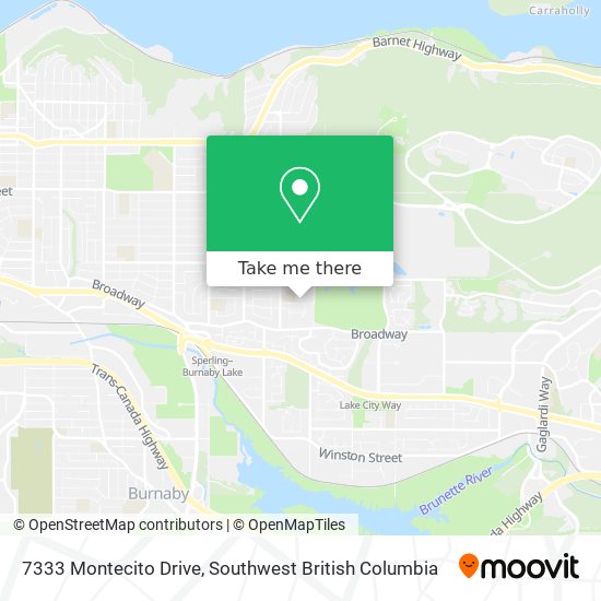 7333 Montecito Drive map