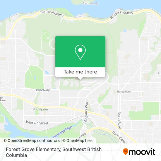 Forest Grove Elementary map