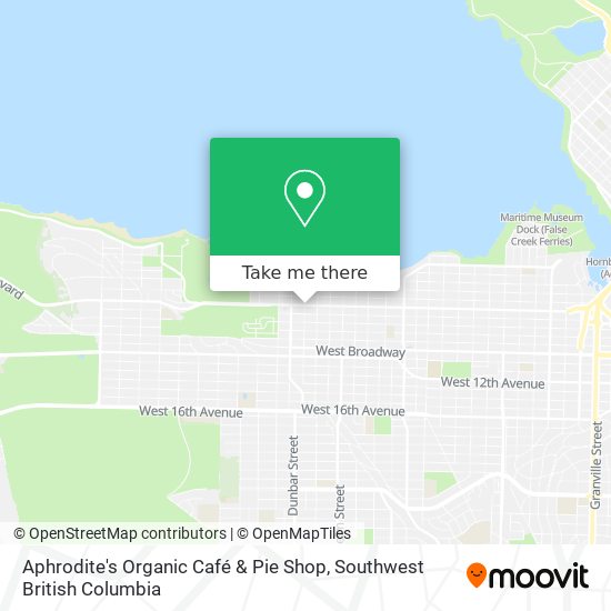 Aphrodite's Organic Café & Pie Shop map