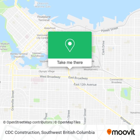 CDC Construction map