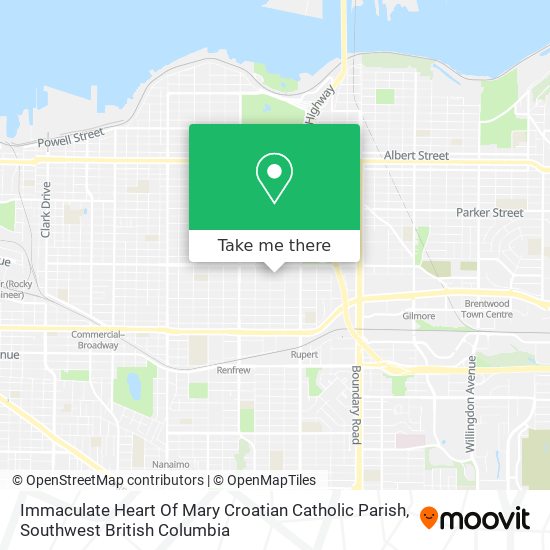 Immaculate Heart Of Mary Croatian Catholic Parish plan