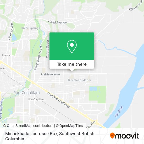 Minnekhada Lacrosse Box map