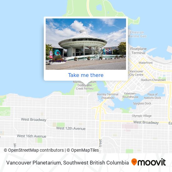 Vancouver Planetarium map