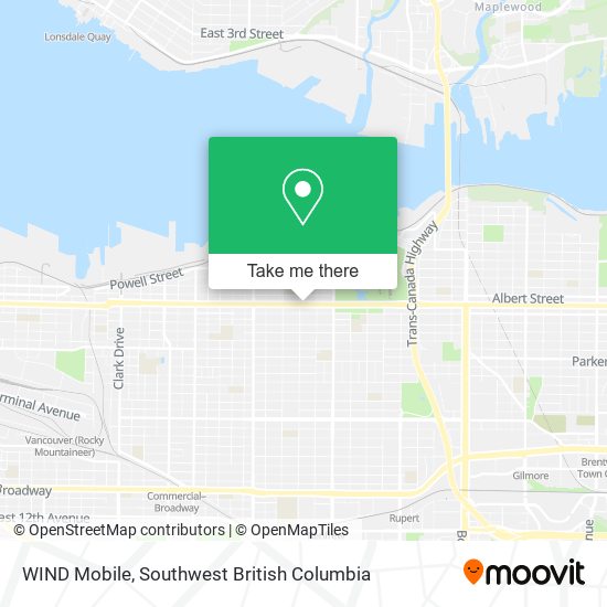 WIND Mobile map