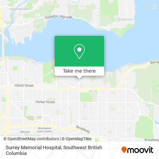 Surrey Memorial Hospital map