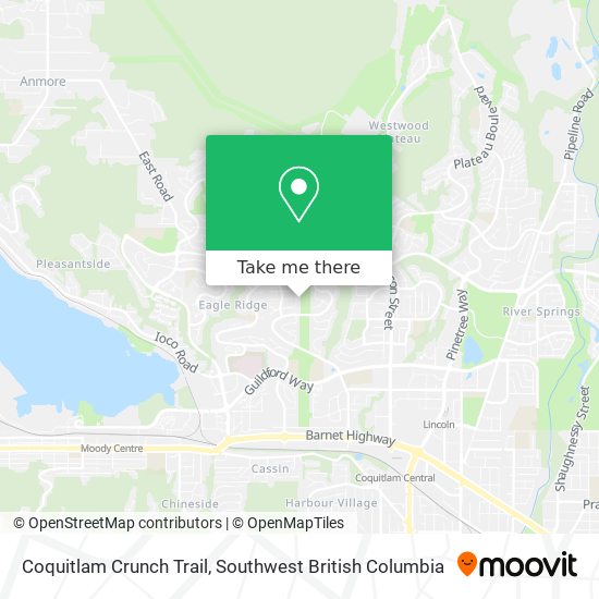 Coquitlam Crunch Trail map