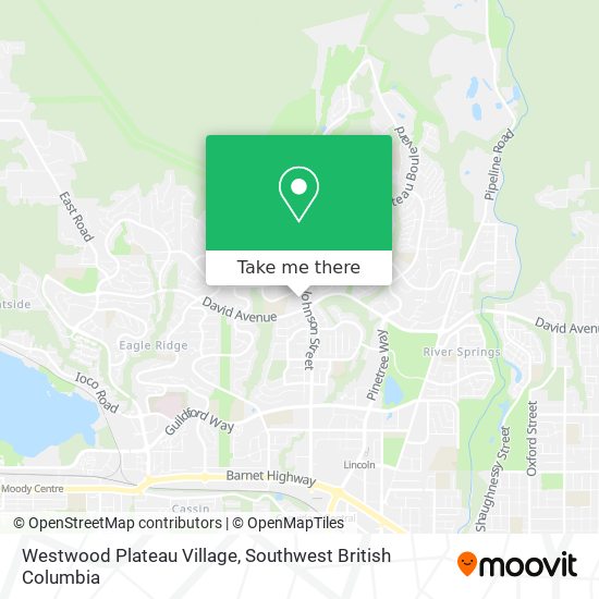 Westwood Plateau Village map
