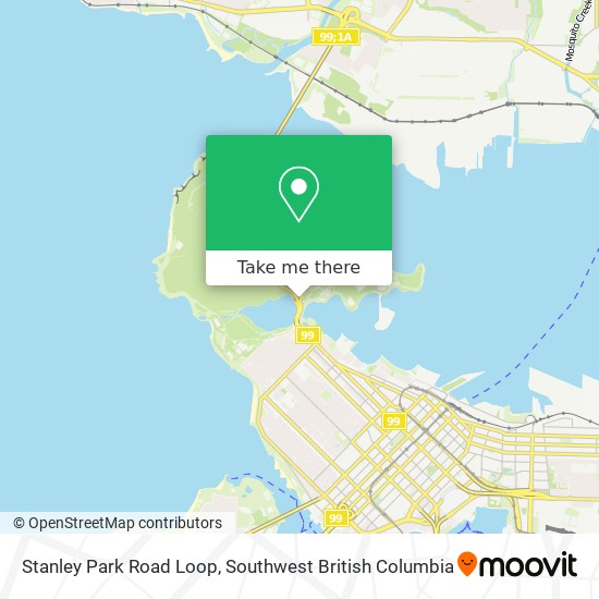 Stanley Park Road Loop map