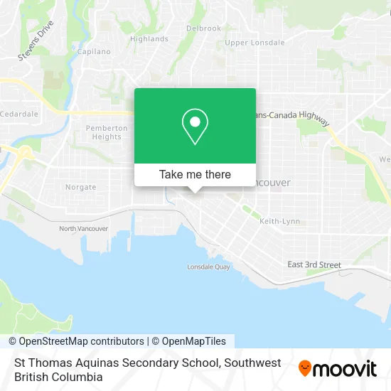St Thomas Aquinas Secondary School map