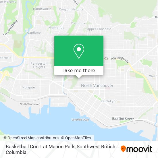 Basketball Court at Mahon Park map