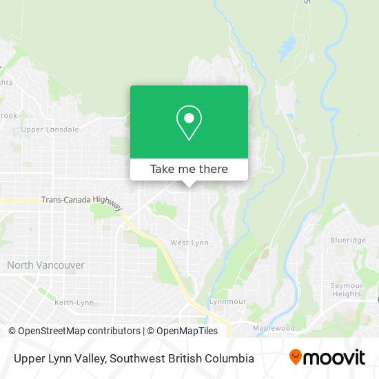Upper Lynn Valley map
