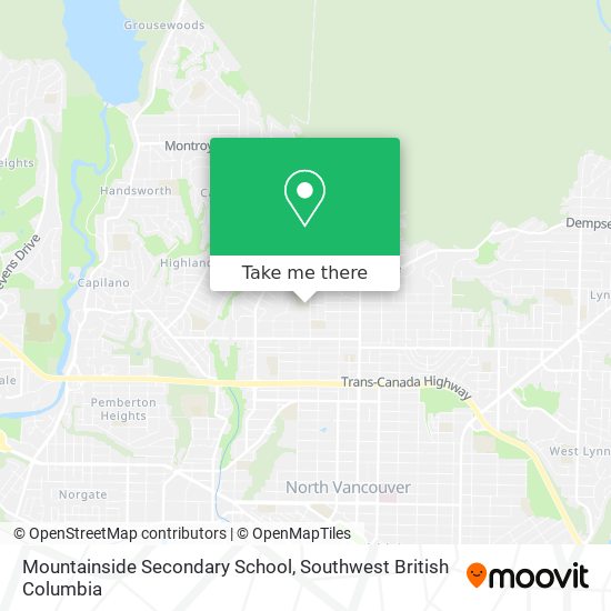 Mountainside Secondary School plan