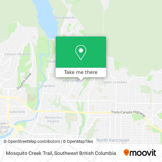 Mosquito Creek Trail map