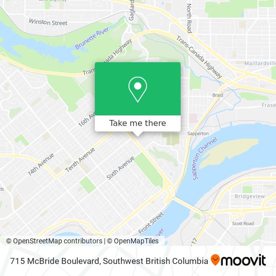 715 McBride Boulevard map