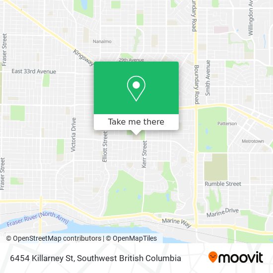 6454 Killarney St map