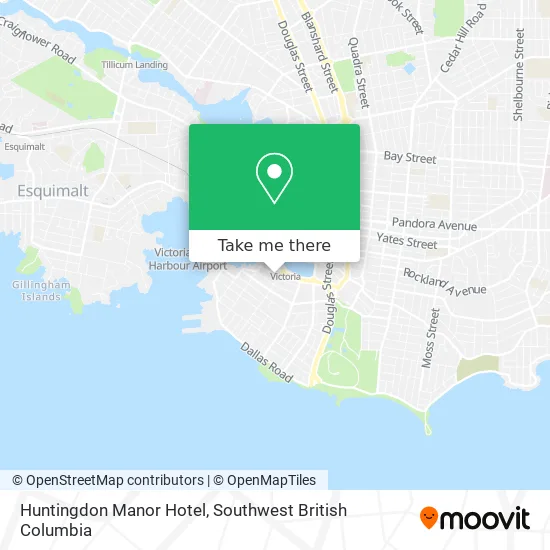 Huntingdon Manor Hotel map
