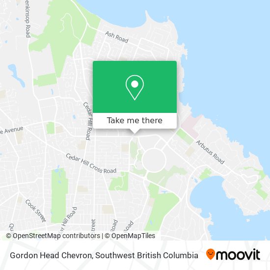 Gordon Head Chevron map