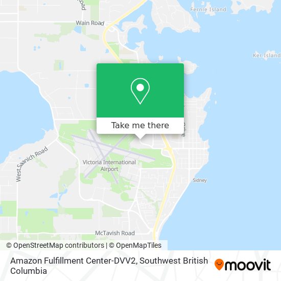 Amazon Fulfillment Center-DVV2 map
