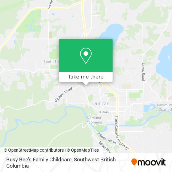 Busy Bee's Family Childcare map