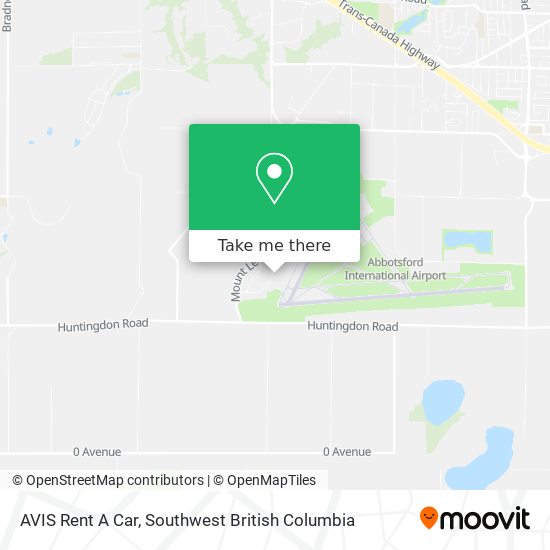 AVIS Rent A Car map