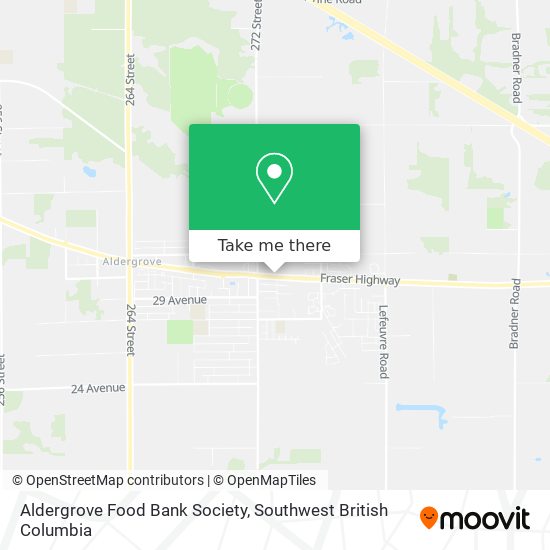 Aldergrove Food Bank Society map